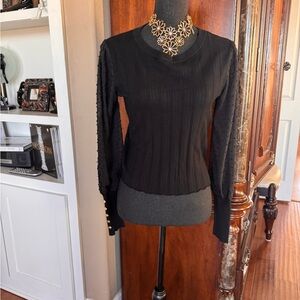 Joseph‎ A. Black Swiss Dot Top